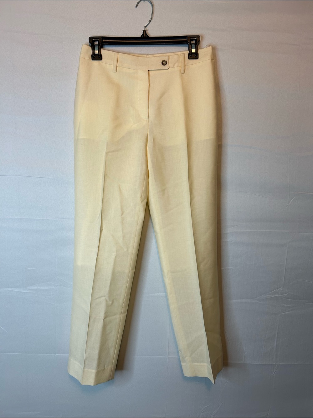 Prada Women’s Size 40/US 4 Lined Pants‎ Cream No Material Tag Luxury 58